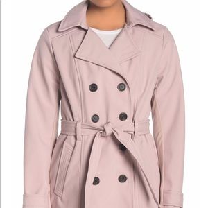 Sebby Soft Shell Double Breast Trench Coat